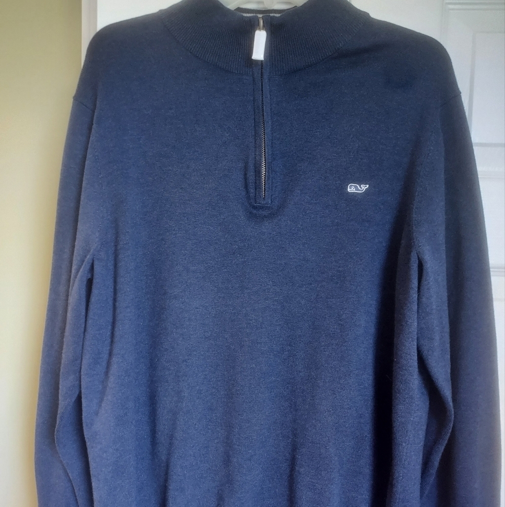 Vineyard Vines quarter zip navy sz M NWT
